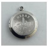Sterling merry Christmas locket