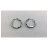 Sterling 925 hoop earrings