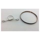 Sterling ring size 8 and Sterling bracelet