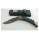 Coyote knife with case and sharpening block