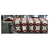 Christmas colors lap throw and pillow in the