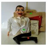 Ventriloquist dummy with box and professional