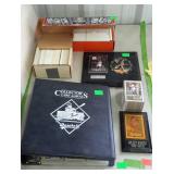 Sports cards, includes framed Mickey Mantle card