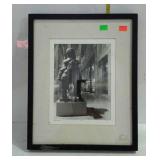 Framed photo print, 17 x 21