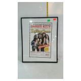 Framed concert poster, 16 x 21