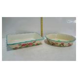 Temp-tations presentable ovenware "Rose" pattern -