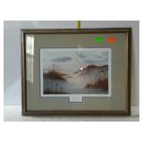 Print - ocean & sand dunes scene "Serene Shore" by