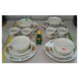 John Deere dish set with shakers - 18-pcs total,