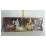 Coca-Cola puzzle, mounted on cardboard backing -