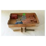 Older razors with packs of double edge blades