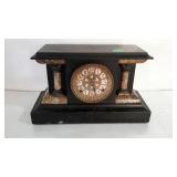 Ingraham Mantle Clock, wooden case with columns -