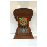 Mantle clock, key wind, Gingerbread style - no key