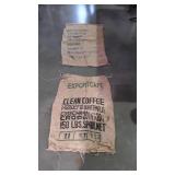 Burlap bags 2 big burlap used for shipping Coffee