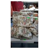 Asian Decor Pillows, 5 small, and one regular