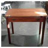 Mahogany Extension Table, when fully closed and