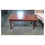 Coffee table, has single drawer measures 39