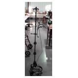 Floor lamp, is metal measures 59 inches long