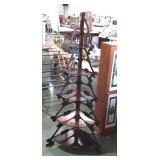 Corner shelf, does have wooden shelves measures