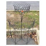 Outdoor plant stand with two shelves, measures 25