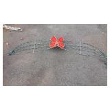 Lighted Christmas bow outdoor decor, not tested