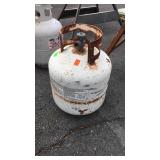 Empty gas propane tank