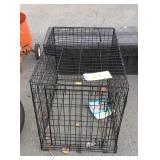 Folding dog crate for large dogs measures 36" x