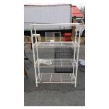 InterMetro four section heavy metal shelf, some