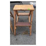 wooden step ladder