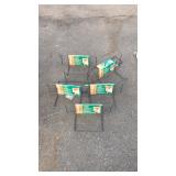 Five lawn chair/ladder hooks