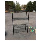 Heavy duty metro style shelving, measuring 36 x