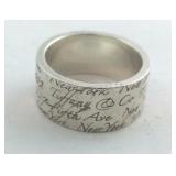 Tiffany and co Sterling ring size 8