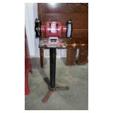 Wel-Bit 6" Grinder bolted to metal floor stand