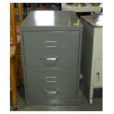 Two drawer file cabinet, legal size 18 x 26 x 28