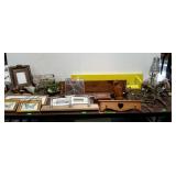 Home decor wall shelves, coat hooks, dresser