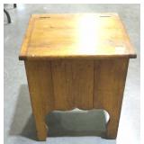 Vintage potty with hinged lid and seat - no pot /