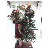 Christmas decor, Santa standing around tree 33