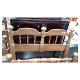 Twin size bed, 40" wide. Includes headboard,