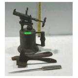 Metal - blow torch, ice pick, meat tenderizer, and