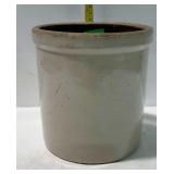 White crock, half gallon size, good condition