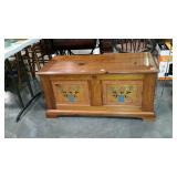 Pennsylvania House pine chest, painted front