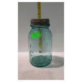 Quart blue glass Ball Perfect Mason canning jar