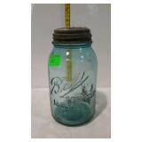 3-L blue glass Ball Perfect Mason canning jar