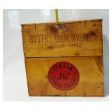 Wine crate with lid, Bolla Italian Wine Cellar -
