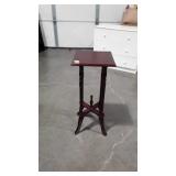 Wooden stand, 27 inches tall