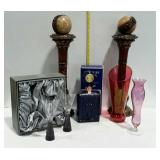 Home decor - 18" pillar candle holders, American