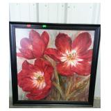 Framed painting. Artist signed. 40"×40".