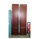 Pair of tall cabinets. Lots of storage. Lockable,