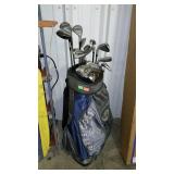 Assorted golf clubs. Calloway, Prima, Rawlings,