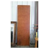 Folding table. Wood top, metal frame. 8