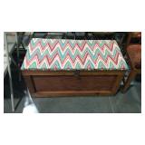 Blanket chest with padded top 39x19x19